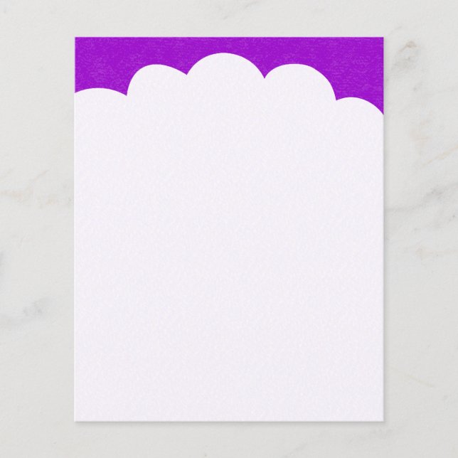 Cloud Tops - Purple Flyer (Front)