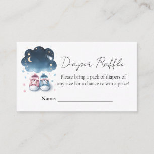 Cloud Twinkle Twinkle Little Star Gender Reveal Enclosure Card