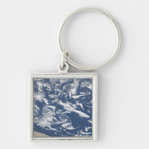 Cloud vortex streets off the coast key ring