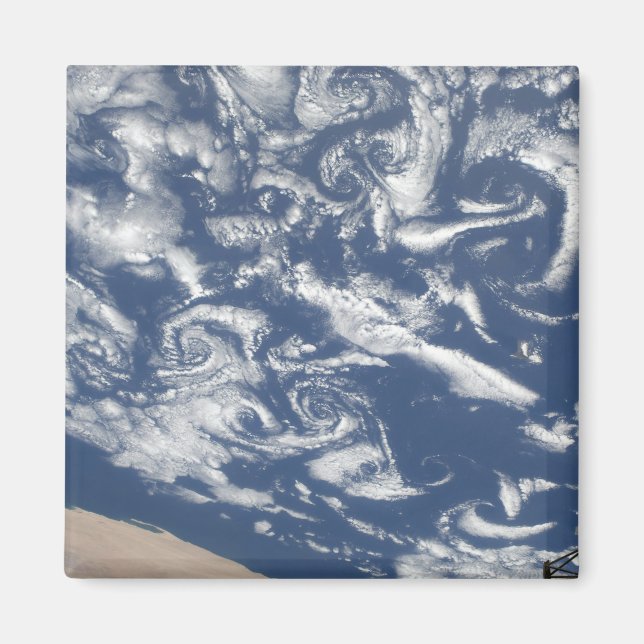 Cloud vortex streets off the coast magnet (Front)