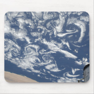 Cloud vortex streets off the coast mouse pad