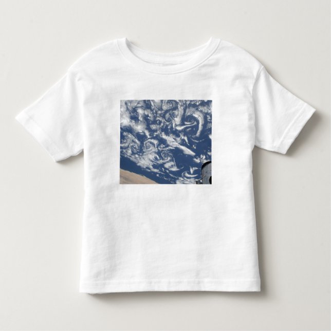 Cloud vortex streets off the coast toddler T-Shirt (Front)