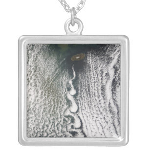 Cloud vortices off Cheju Do, South Korea Silver Plated Necklace