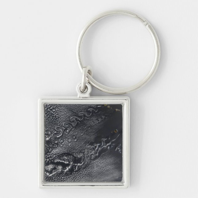 Cloud vortices over the Cape Verde islands Key Ring (Front)