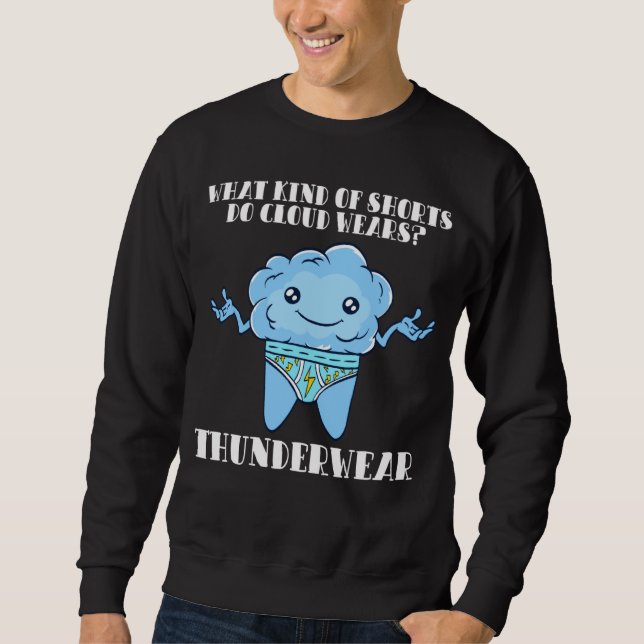 Cloud Wears Thundershorts Science Foggy Sweatshirt (Front)