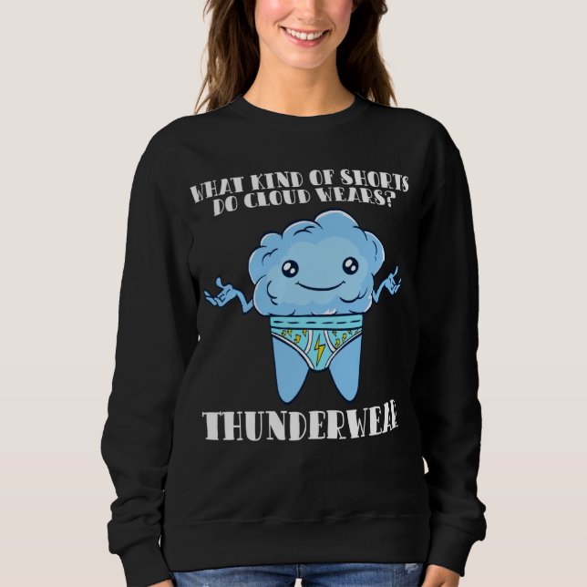 Cloud Wears Thundershorts Science Foggy Sweatshirt (Front)