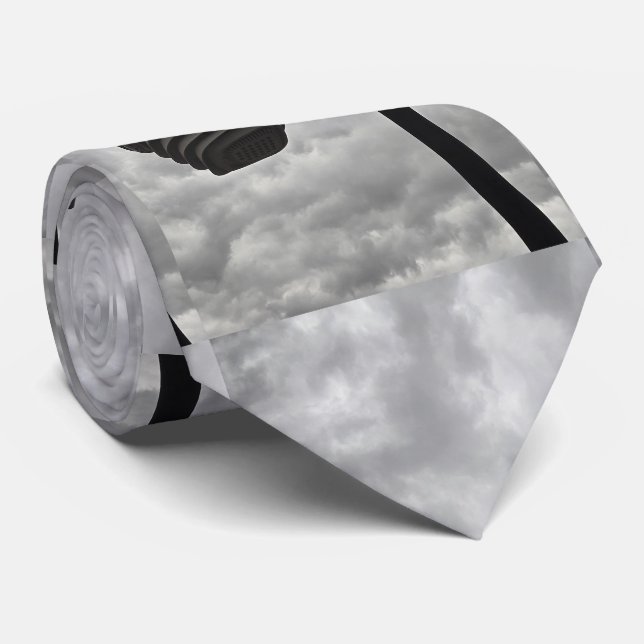 Cloud Weather Station Necktie (Rolled)