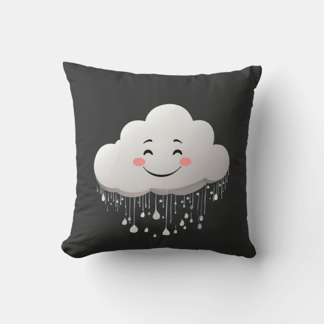 cloud with rain drops cushion (Front)