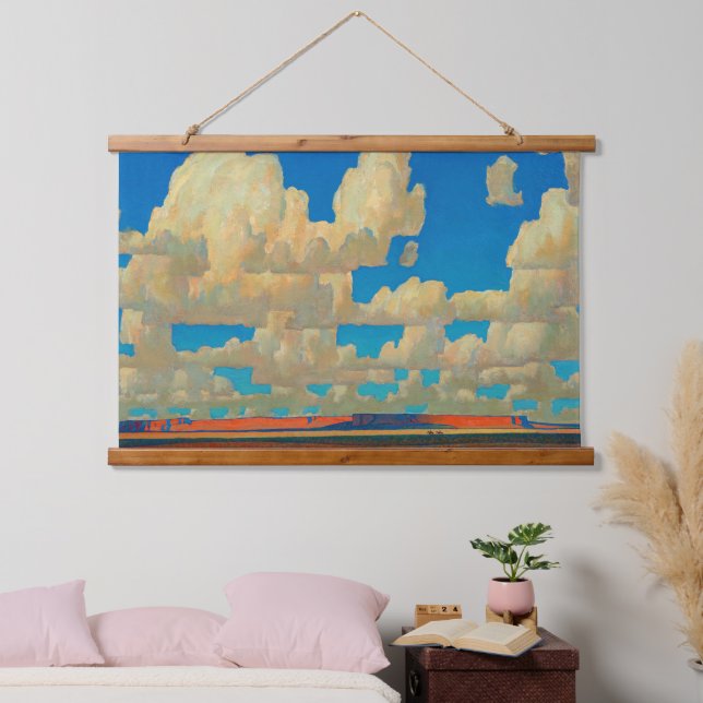 Cloud World by Maynard Dixon Hanging Tapestry (Bedroom)