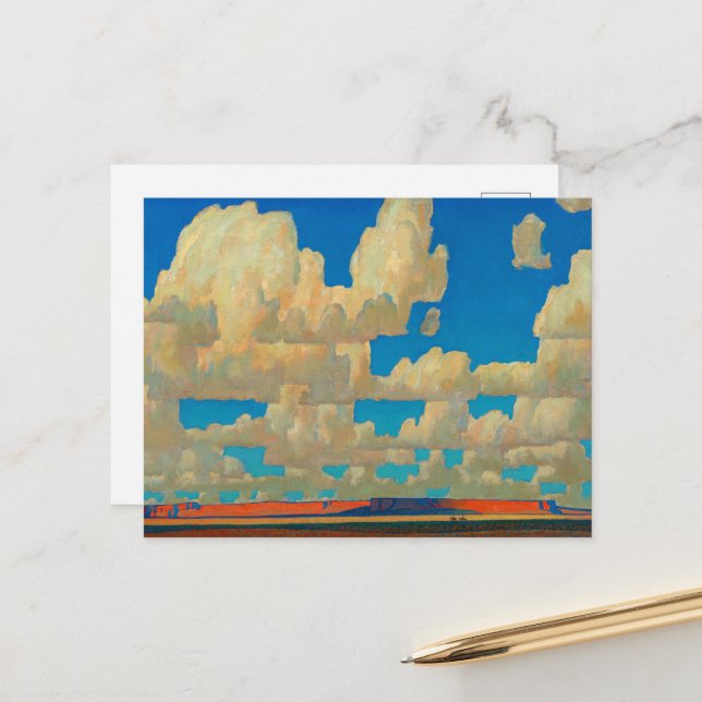 Cloud World by Maynard Dixon Postcard (Front/Back In Situ)