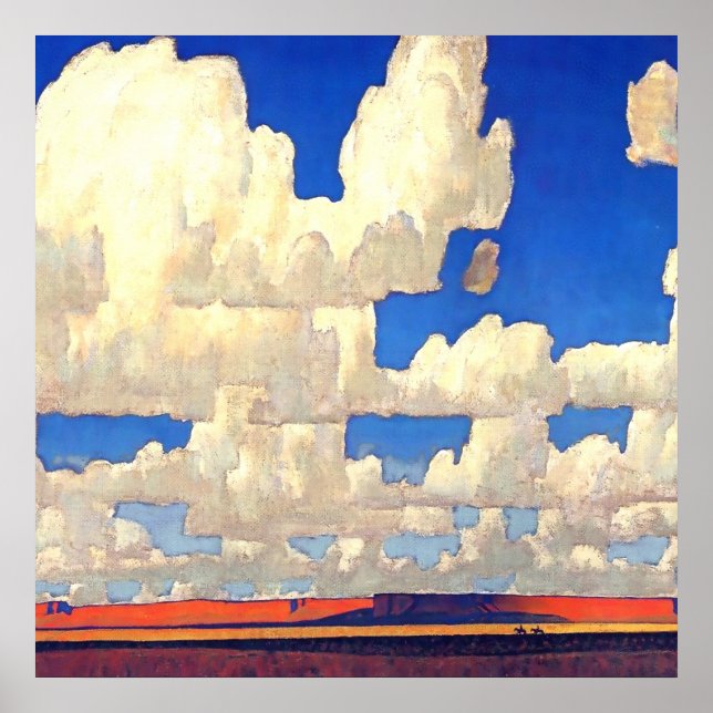 “Cloud World” by Maynard Dixon Poster (Front)