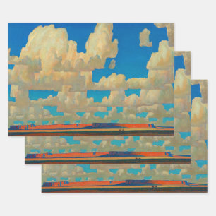 Cloud World by Maynard Dixon Wrapping Paper Sheet
