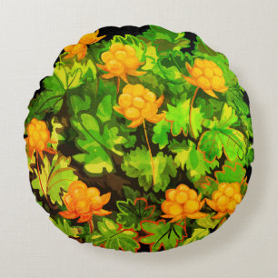 Cloudberries Round Cushion