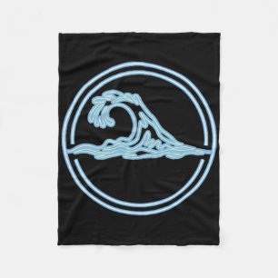 Cloudbreak Big Wave Surf Club, Surfing Graphic Fleece Blanket