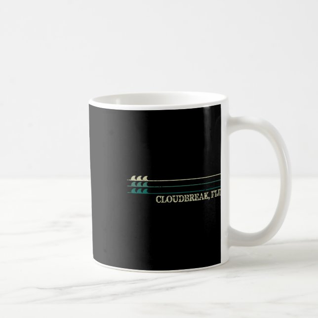 Cloudbreak Fiji Break Surfing Retro Wave  Coffee Mug (Right)