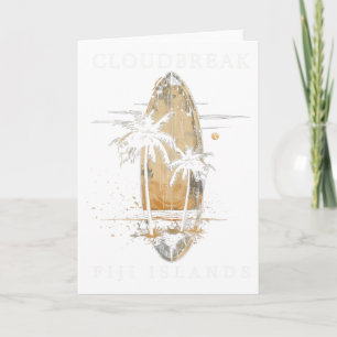 Cloudbreak Fiji Islands Surf Vintage Surfing Surfe Card