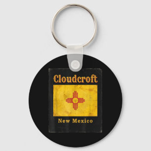 Cloudcroft New Mexico NM State Flag Trip Vacation Key Ring