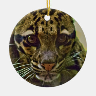 Clouded Leopard Ceramic Ornament