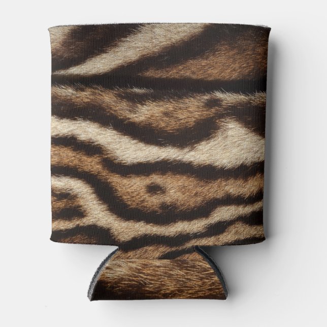 Clouded leopard fur, exotic pattern. can cooler (Front)
