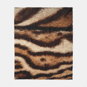 clouded leopard fur fleece blanket