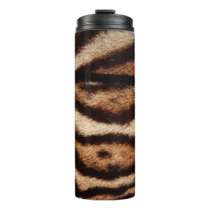 clouded leopard fur thermal tumbler