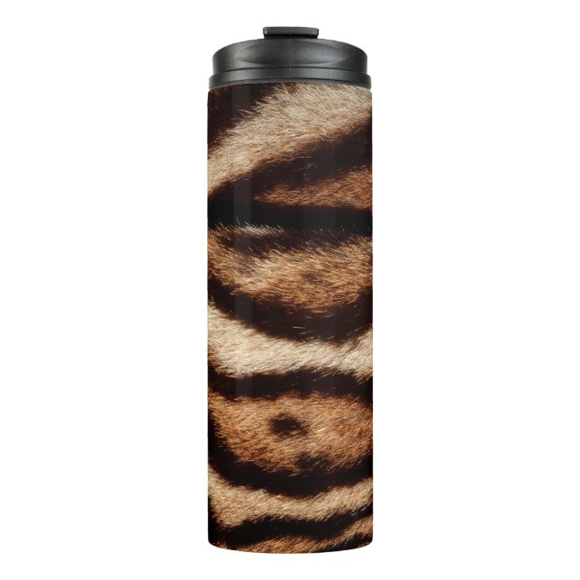 clouded leopard fur thermal tumbler (Front)