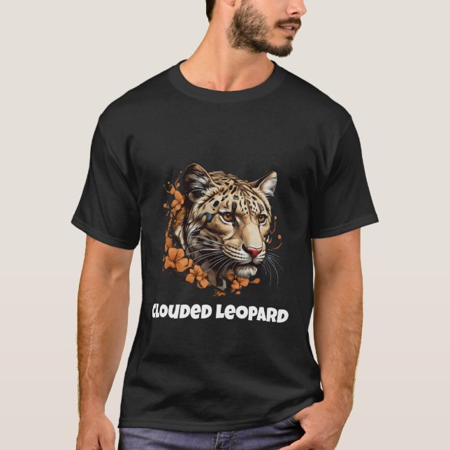 clouded leopard head T-Shirt (Front)