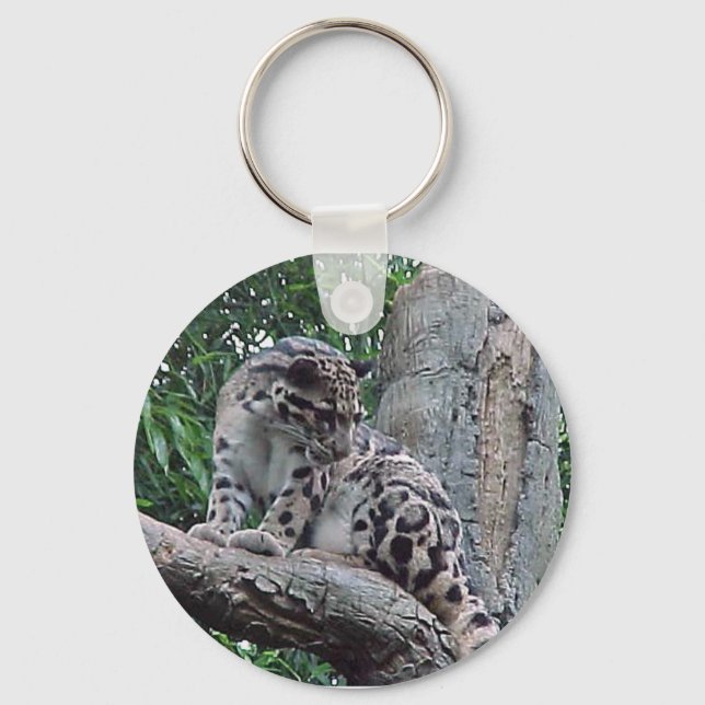 Clouded Leopard Key Ring (Front)