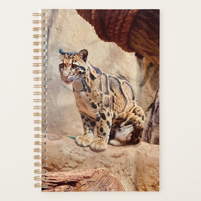 clouded leopard picture nature wildlife exotic planner (Front)