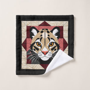 Clouded Leopard Washcloth Wash Cloth