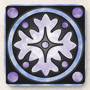 Clouded Stained Glass Coaster