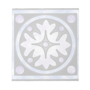 Clouded Stained Glass Notepad