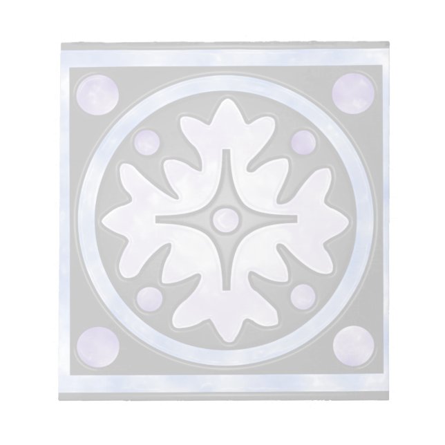 Clouded Stained Glass Notepad (Front)