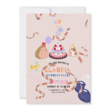 cloudia birthday invitation card