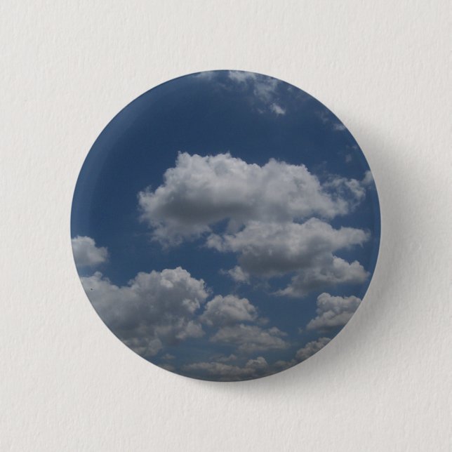 Clouds 6 Cm Round Badge (Front)