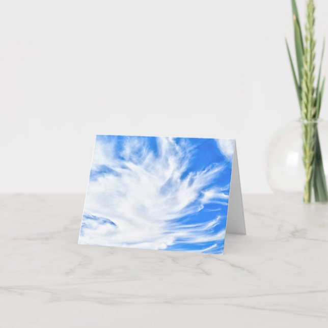 Clouds Abstract Blank Card for Guys (Front)