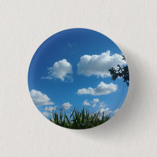 Clouds And Blue Sky 3 Cm Round Badge