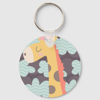Clouds and Giraffes Key Ring