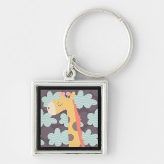 Clouds and Giraffes Key Ring