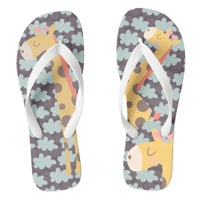Clouds and Giraffes Thongs (Footbed)