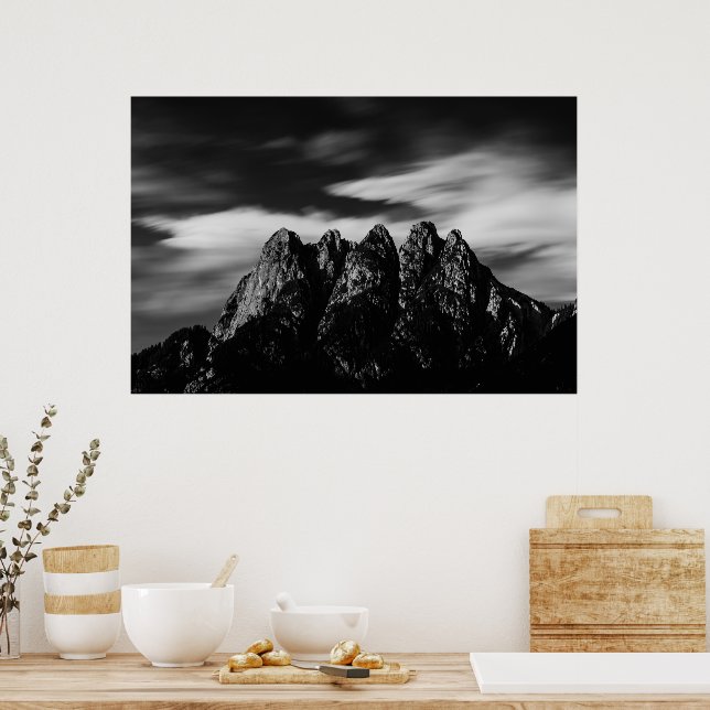 Clouds and mountains poster (Kitchen)