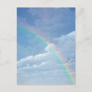 Clouds and Rainbow Postcard