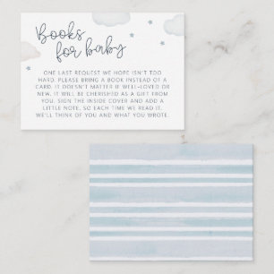 Clouds And Stars Books for Baby Enclosure Card