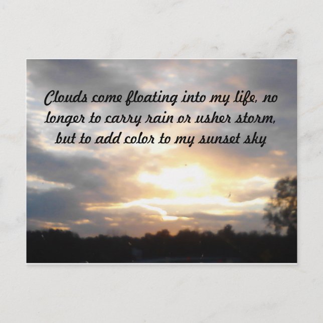 Clouds and Sun Postcard (Front)
