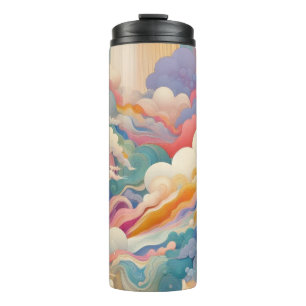 Clouds And Waves Thermal Tumbler