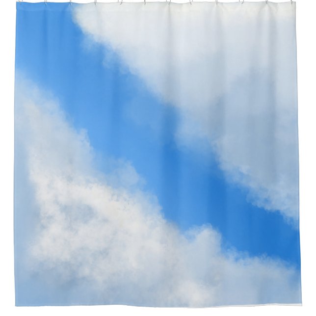 Clouds Apart - Blue Shower Curtain (Front)