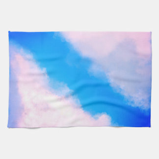 Clouds Apart - Blue w/Pinkish Clouds Kitchen Towel