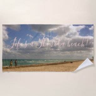 Clouds at Hollywood Beach Towel