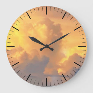 Clouds at Sunset Clock