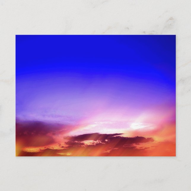 Clouds at Sunset Postcard (Front)
